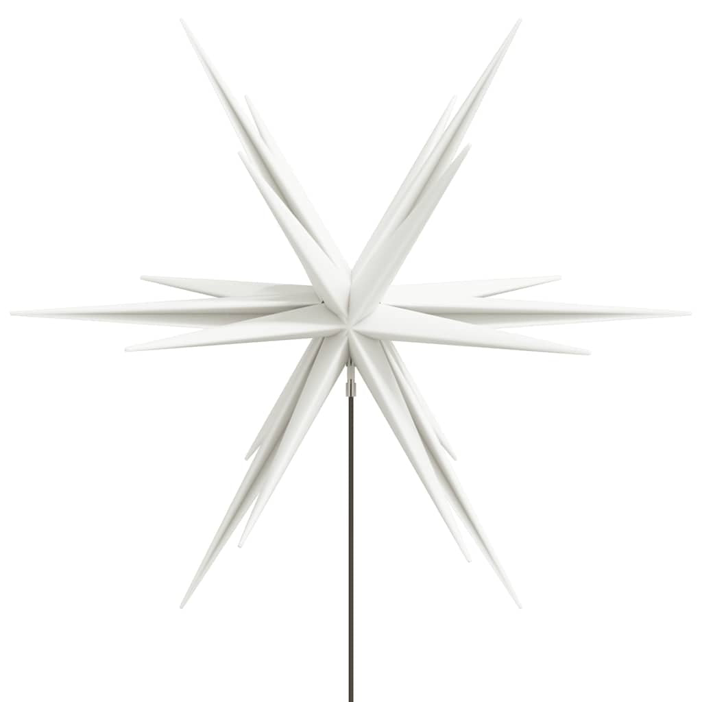 HKM-066451 LED Christmas Star with Ground Spike - 57 cm, Warm White Light, Timer Function