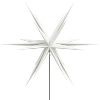 HKM-066451 LED Christmas Star with Ground Spike - 57 cm, Warm White Light, Timer Function