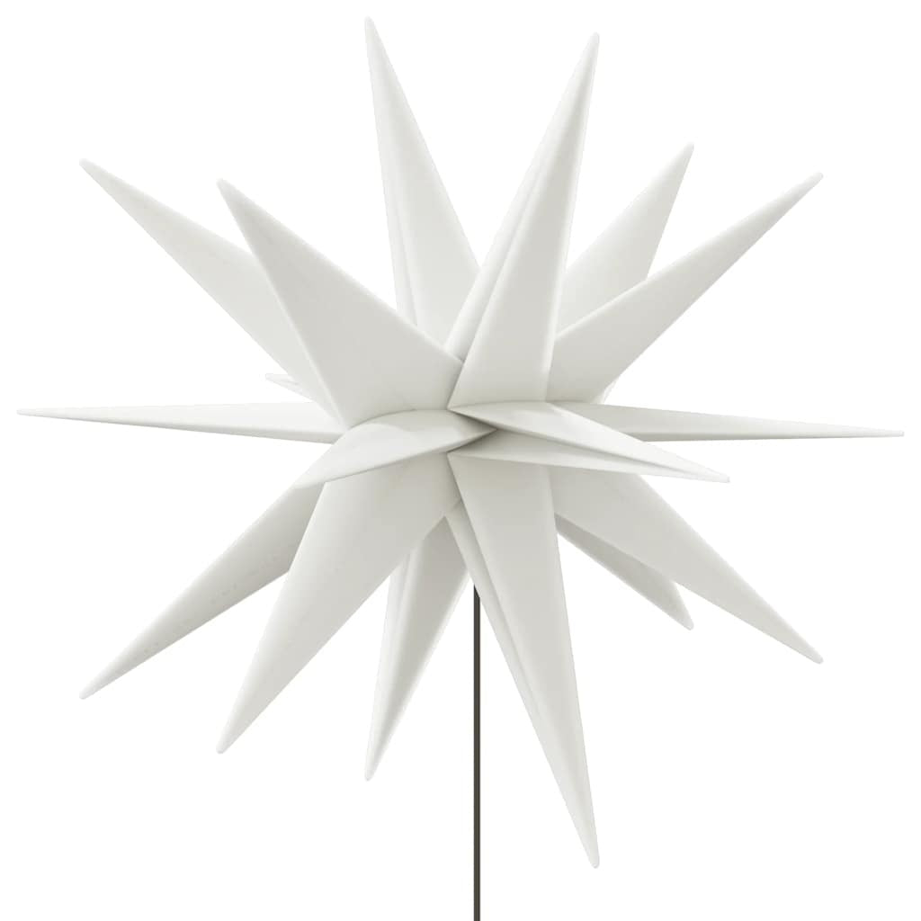 HKM-066451 LED Christmas Star with Ground Spike - 57 cm, Warm White Light, Timer Function