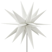 HKM-066451 LED Christmas Star with Ground Spike - 57 cm, Warm White Light, Timer Function