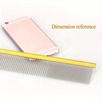 HKM-066515 Durable Stainless Steel Pet Comb for Effortless Grooming