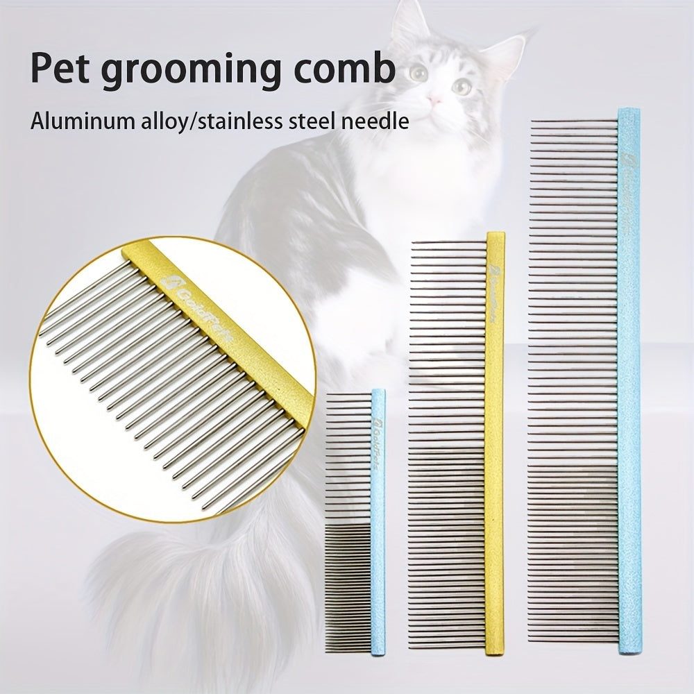 HKM-066515 Durable Stainless Steel Pet Comb for Effortless Grooming