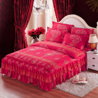 HKM-066643 Four Piece Personalized Fashion Cotton Bedding Set - 100% Pure Cotton with Twill Weave and Reactive Printing