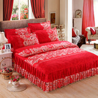 HKM-066643 Four Piece Personalized Fashion Cotton Bedding Set - 100% Pure Cotton with Twill Weave and Reactive Printing