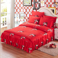 HKM-066643 Four Piece Personalized Fashion Cotton Bedding Set - 100% Pure Cotton with Twill Weave and Reactive Printing