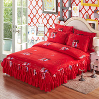 HKM-066643 Four Piece Personalized Fashion Cotton Bedding Set - 100% Pure Cotton with Twill Weave and Reactive Printing