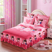 HKM-066643 Four Piece Personalized Fashion Cotton Bedding Set - 100% Pure Cotton with Twill Weave and Reactive Printing