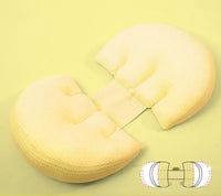 HKM-066771 Adjustable Maternity Waist Protection Side Sleeping Pillow - Multiple Color Options Available