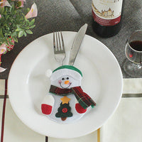 HKM-066771 Festive Christmas Knife and Fork Set - Fabric, Multiple Sizes Available, 1 to 6 Pieces