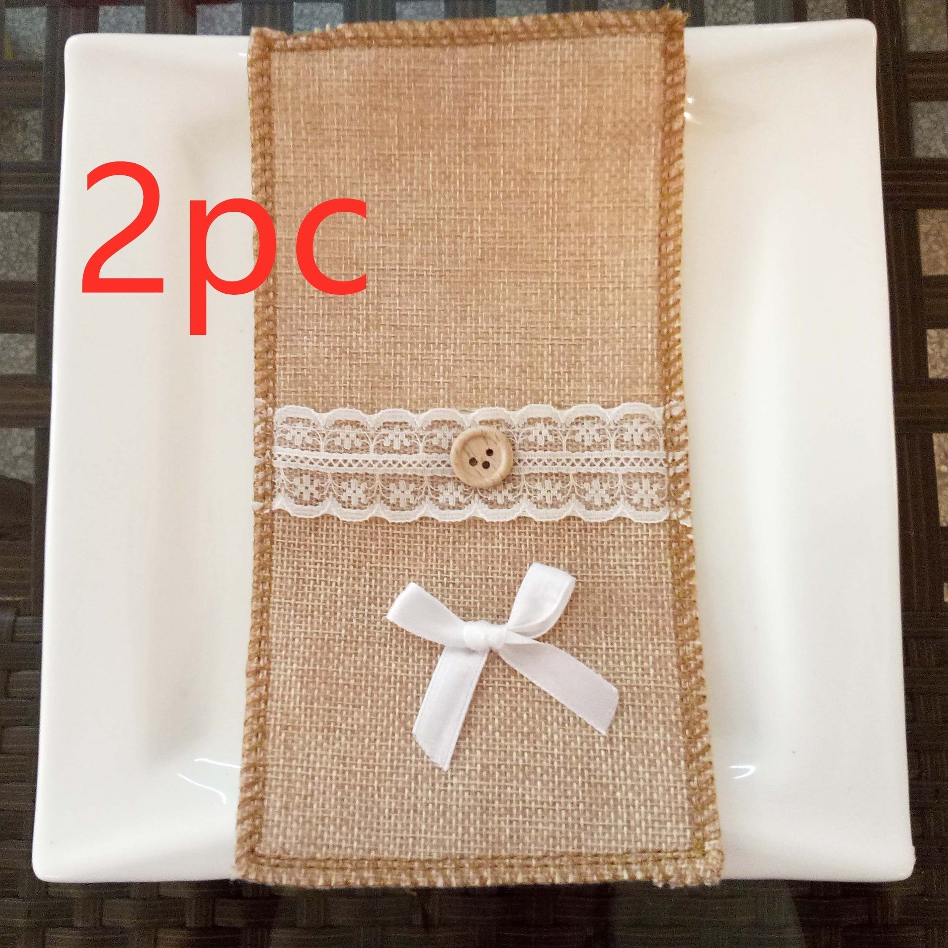 HKM-066771 Festive Christmas Knife and Fork Set - Fabric, Multiple Sizes Available, 1 to 6 Pieces