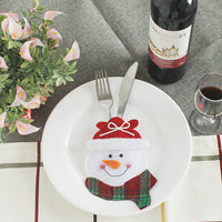HKM-066771 Festive Christmas Knife and Fork Set - Fabric, Multiple Sizes Available, 1 to 6 Pieces