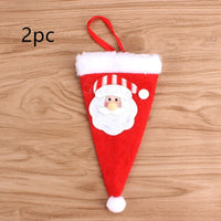 HKM-066771 Festive Christmas Knife and Fork Set - Fabric, Multiple Sizes Available, 1 to 6 Pieces