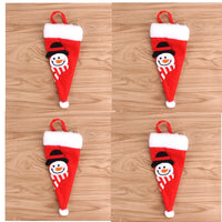 HKM-066771 Festive Christmas Knife and Fork Set - Fabric, Multiple Sizes Available, 1 to 6 Pieces