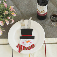 HKM-066771 Festive Christmas Knife and Fork Set - Fabric, Multiple Sizes Available, 1 to 6 Pieces