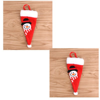 HKM-066771 Festive Christmas Knife and Fork Set - Fabric, Multiple Sizes Available, 1 to 6 Pieces