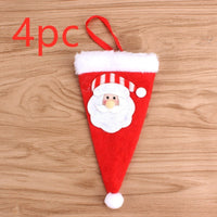HKM-066771 Festive Christmas Knife and Fork Set - Fabric, Multiple Sizes Available, 1 to 6 Pieces