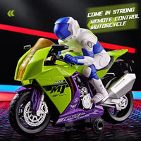 HKM-066899 Remote-Controlled 360° Stunt Drift Motorcycle Toy with Lights and Music for Ages 5 and Up