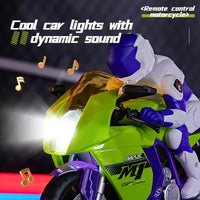 HKM-066899 Remote-Controlled 360° Stunt Drift Motorcycle Toy with Lights and Music for Ages 5 and Up