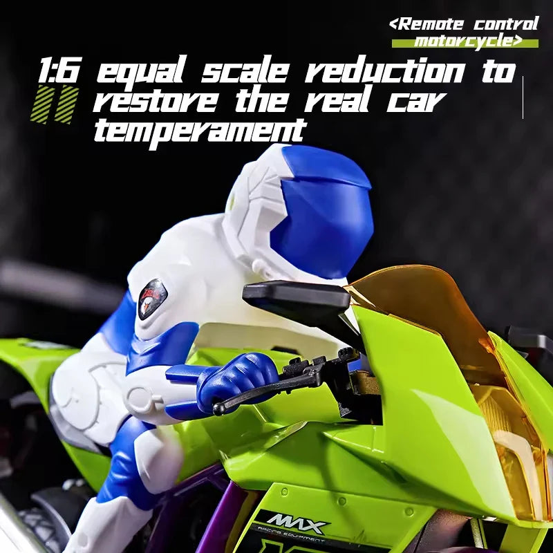HKM-066899 Remote-Controlled 360° Stunt Drift Motorcycle Toy with Lights and Music for Ages 5 and Up