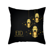 HKM-067027 Golden Moon Ethnic Print Peach Skin Pillowcase - 45x45cm, Multiple Color Options