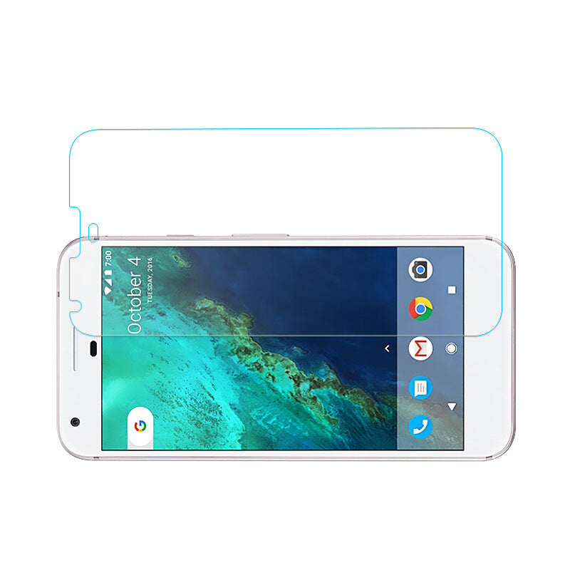 HKM-067027 Tempered Glass Protective Film for Google Mobile Phones - HD Toughened Front Film with Electroplated Arc Edges