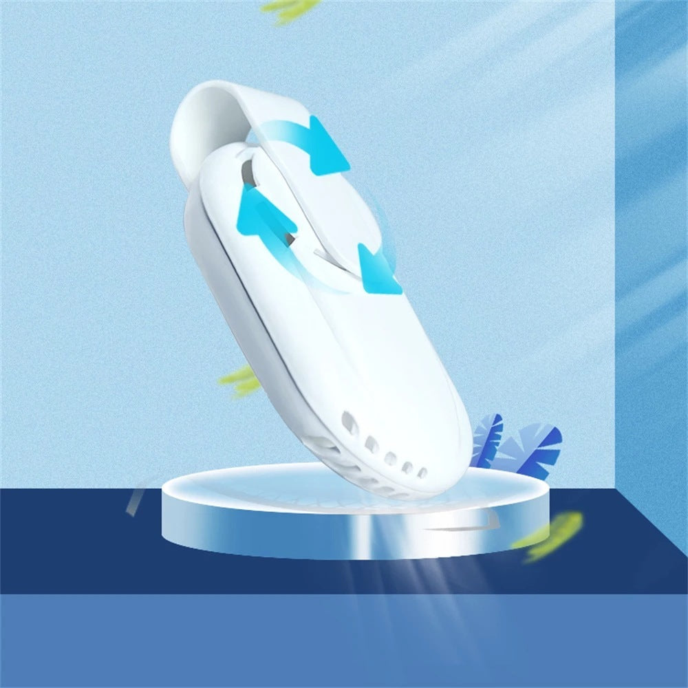 HKM-067155 Portable Clip-On Fan for Face Masks - USB Powered Cooling Air Purifier for Outdoor Use