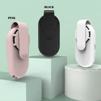 HKM-067155 Portable Clip-On Fan for Face Masks - USB Powered Cooling Air Purifier for Outdoor Use