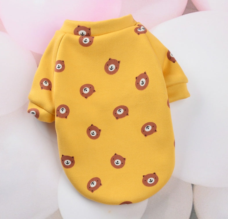 HKM-067219 Cozy Polyester Pet Clothes for Small Dogs - Autumn & Winter Collection
