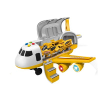 HKM-067283 Alloy Toy Plane with Light and Music for Kids, Includes 3 Diecast Cars, Ages 5-7