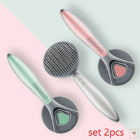 HKM-067411 Self-Cleaning Pet Comb for Cats and Dogs - Massage & Remove Floating Hair