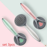 HKM-067411 Self-Cleaning Pet Comb for Cats and Dogs - Massage & Remove Floating Hair