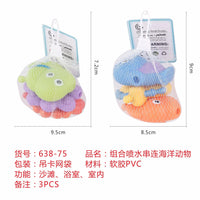 HKM-067475 Colorful Silicone Stacking Blocks Animal Toy – Soft Rubber Building Cubes for Infants to Kids 0-14 Years