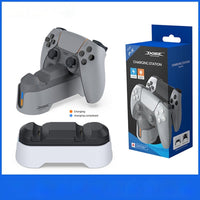 HKM-067667 Dual-Seat PS5 Gamepad Charger with TYPE-C Connection and Display Light
