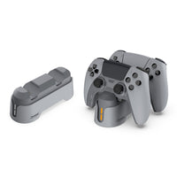 HKM-067667 Dual-Seat PS5 Gamepad Charger with TYPE-C Connection and Display Light