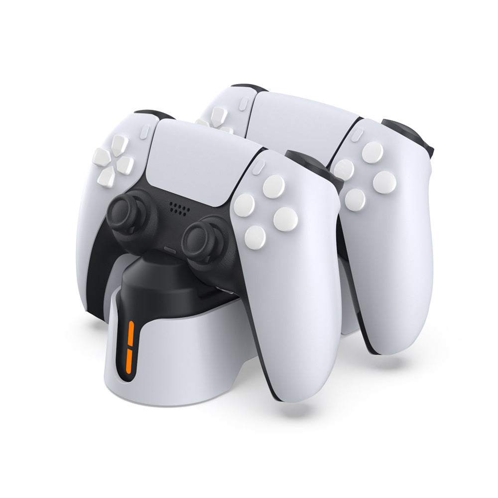 HKM-067667 Dual-Seat PS5 Gamepad Charger with TYPE-C Connection and Display Light