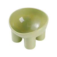 HKM-067667 Elevated Anti-Tumble Cat Bowl Set with Double Basins for Neck Protection