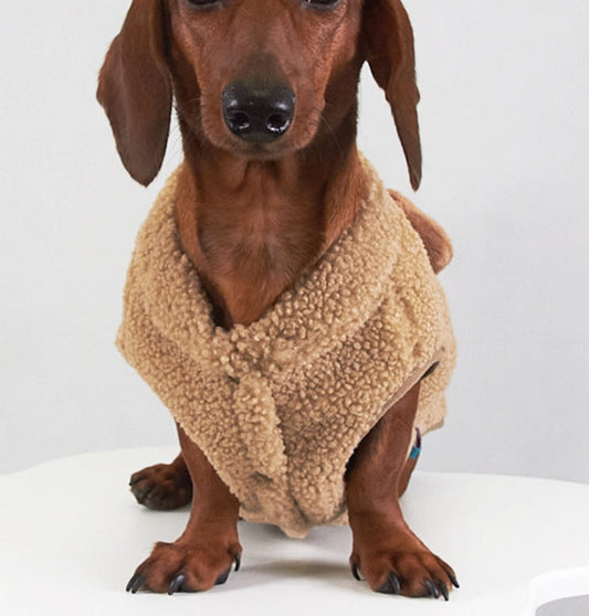 HKM-067795 Lambswool Vest for Pets - Casual Autumn and Winter Apparel for Dogs and Cats