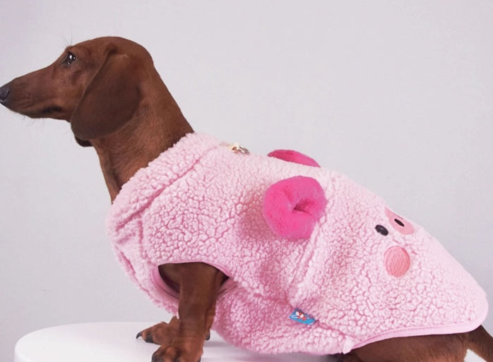 HKM-067795 Lambswool Vest for Pets - Casual Autumn and Winter Apparel for Dogs and Cats