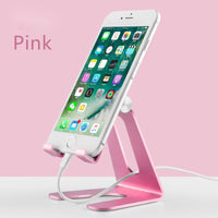 HKM-067859 Aluminum Alloy Adjustable Desktop Stand for Phablets and Tablets - Various Colors Available