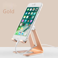 HKM-067859 Aluminum Alloy Adjustable Desktop Stand for Phablets and Tablets - Various Colors Available