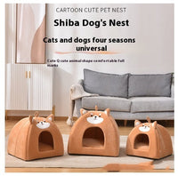 HKM-067923 Cozy Autumn and Winter Machine Washable Pet Bed for Cats - Various Sizes Available