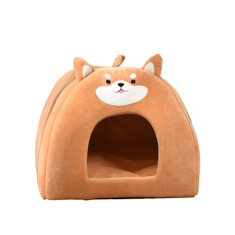 HKM-067923 Cozy Autumn and Winter Machine Washable Pet Bed for Cats - Various Sizes Available