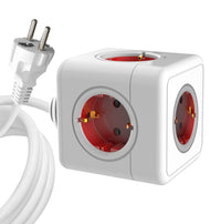 HKM-067987 Universal Rubik's Cube Socket with Type-C & USB Ports, 5-Hole Multi-Country Power Adapter