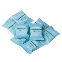 HKM-068051 Round Compressed Towel Set - 6 Pack in Blue and Pink, 30 x 60 cm, Plant Fiber