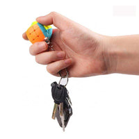 HKM-068371 3x3 Mini Pocket Magic Cube Keychain Puzzle Toy for Ages 2 and Up - Compact Fidget Fun