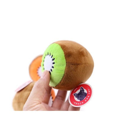 HKM-068563 Plush Dog and Cat Toy Collection - Fun Food Shapes like Watermelon, Pizza, and Ice Cream