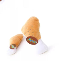 HKM-068563 Plush Dog and Cat Toy Collection - Fun Food Shapes like Watermelon, Pizza, and Ice Cream