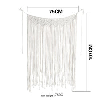 HKM-068627 Handmade Macrame Wall Hanging Tapestry for Baby Room and Home Decor, 75 cm Wide Cotton Rope Art