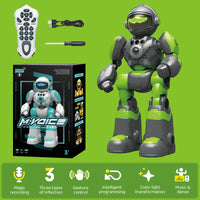 HKM-068627 Intelligent Dance Gesture Robot with Voice Command and Light Control