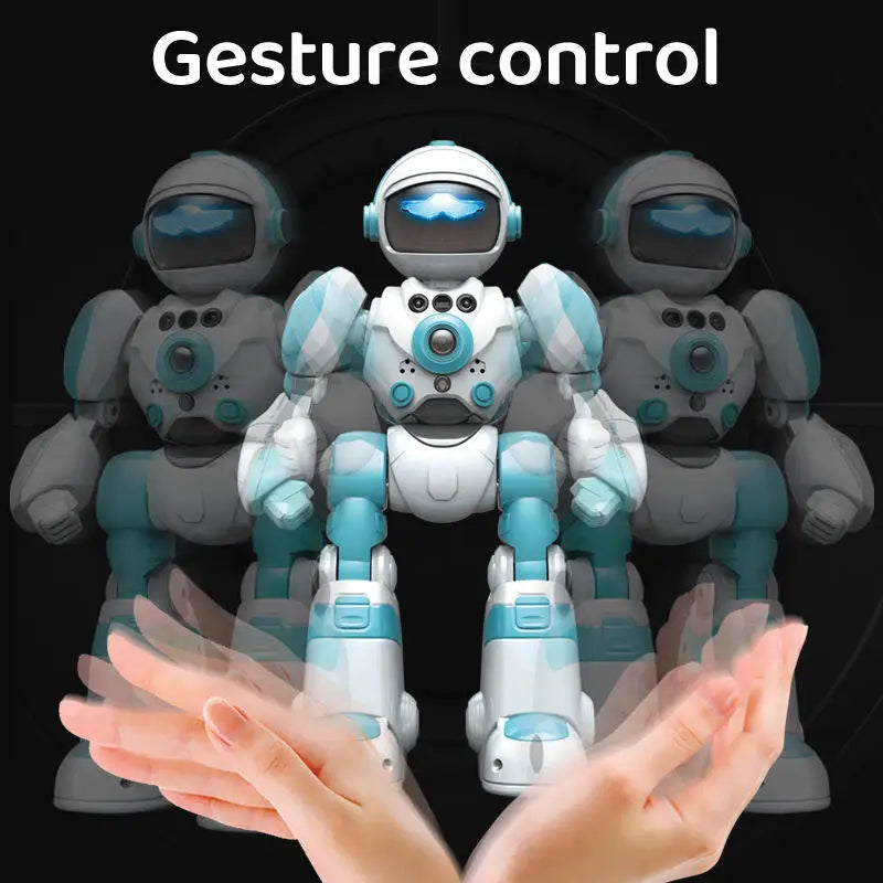 HKM-068627 Intelligent Dance Gesture Robot with Voice Command and Light Control